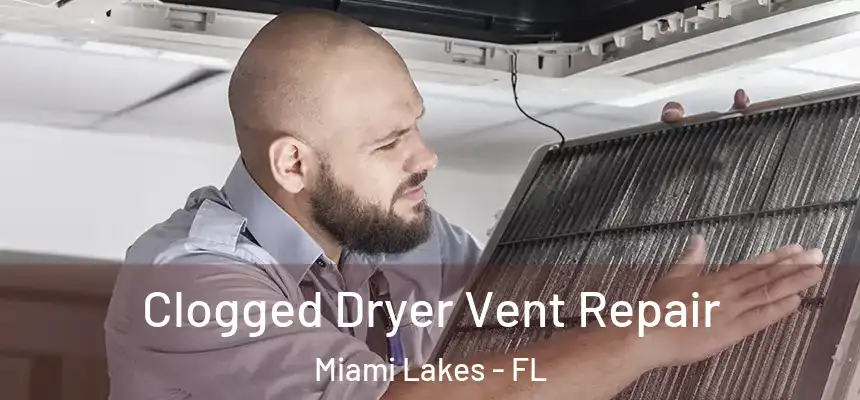 Clogged Dryer Vent Repair Miami Lakes - FL