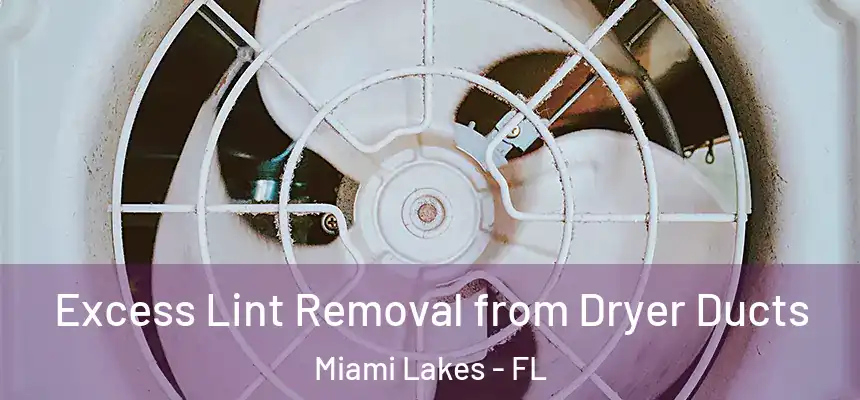 Excess Lint Removal from Dryer Ducts Miami Lakes - FL