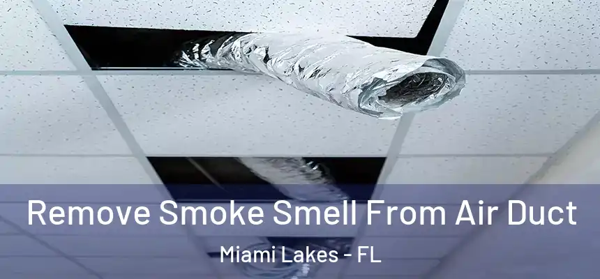 Remove Smoke Smell From Air Duct Miami Lakes - FL